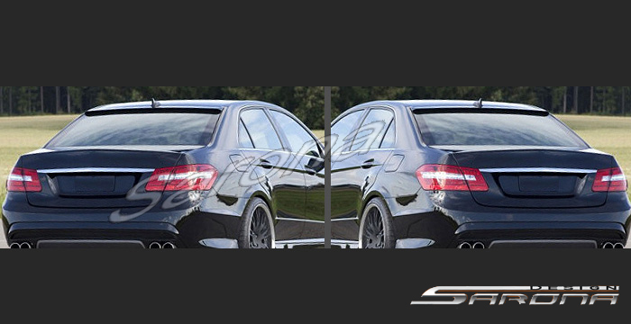 Custom Mercedes E Class  Sedan Roof Wing (2010 - 2014) - $279.00 (Manufacturer Sarona, Part #MB-029-RW)